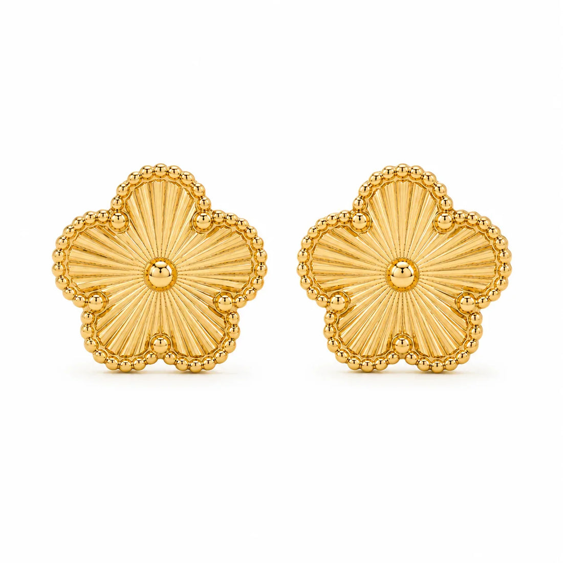 Brinco Trevo Feminino Banhado a Ouro 18K