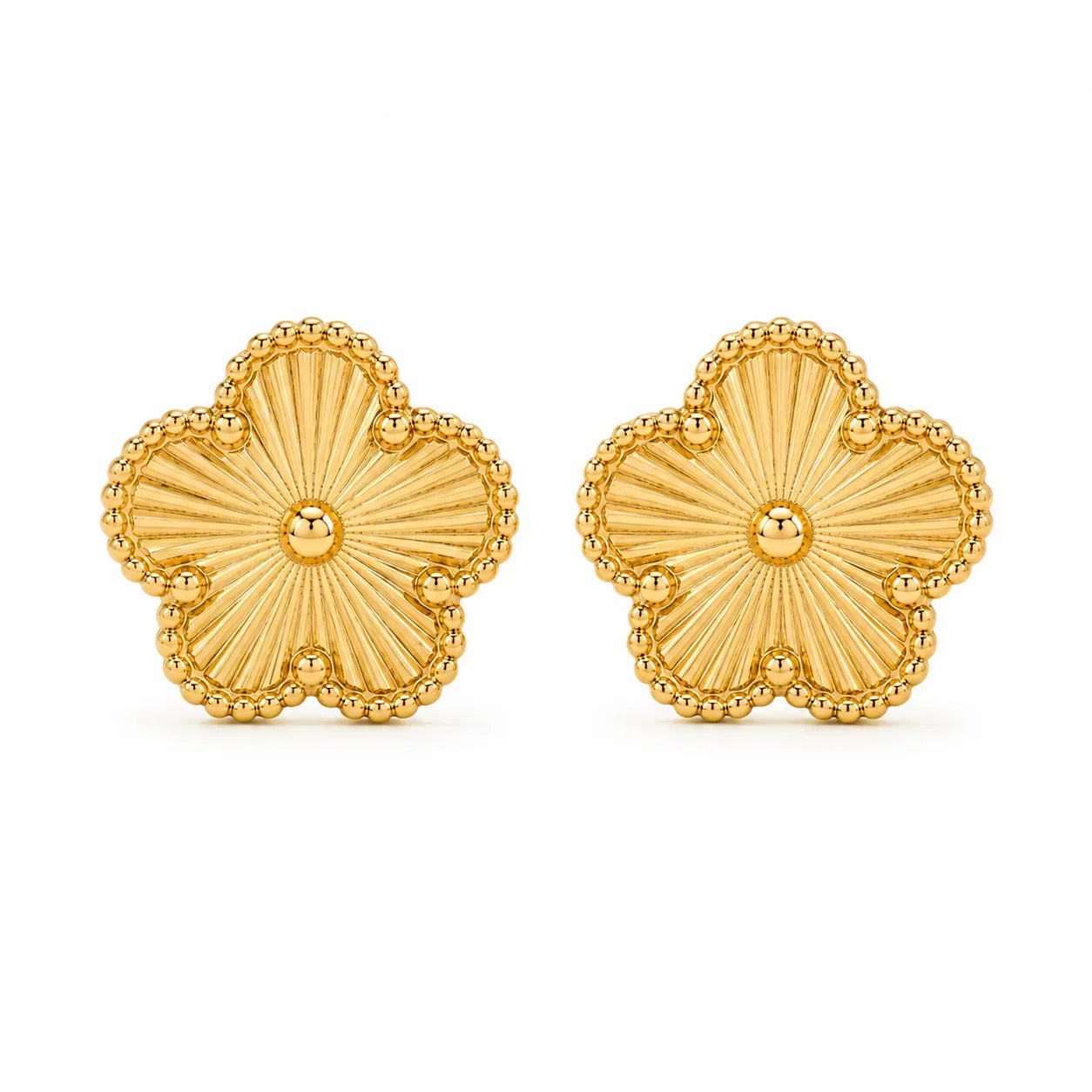 Brinco Trevo Feminino Banhado a Ouro 18K