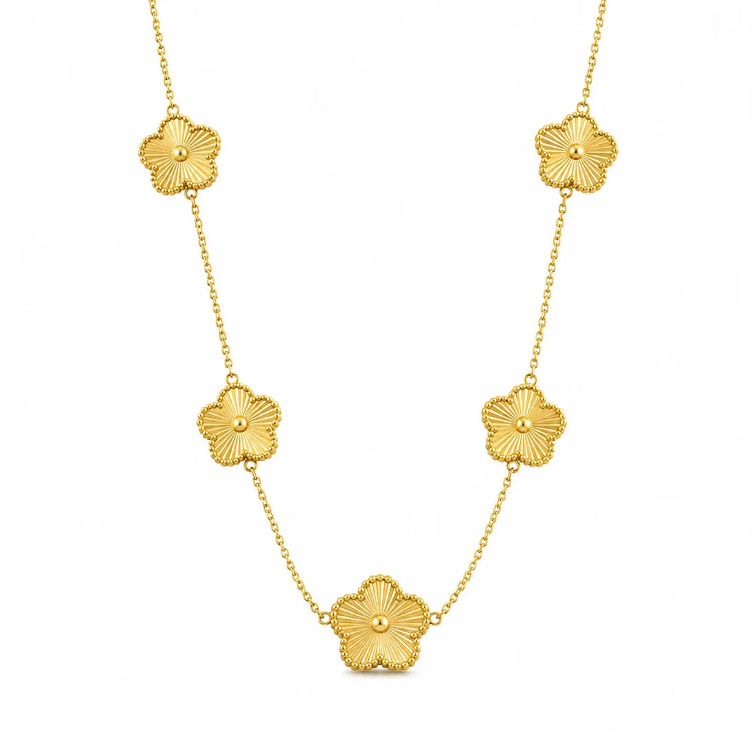 Colar Trevo Feminino Banhado a Ouro 18K